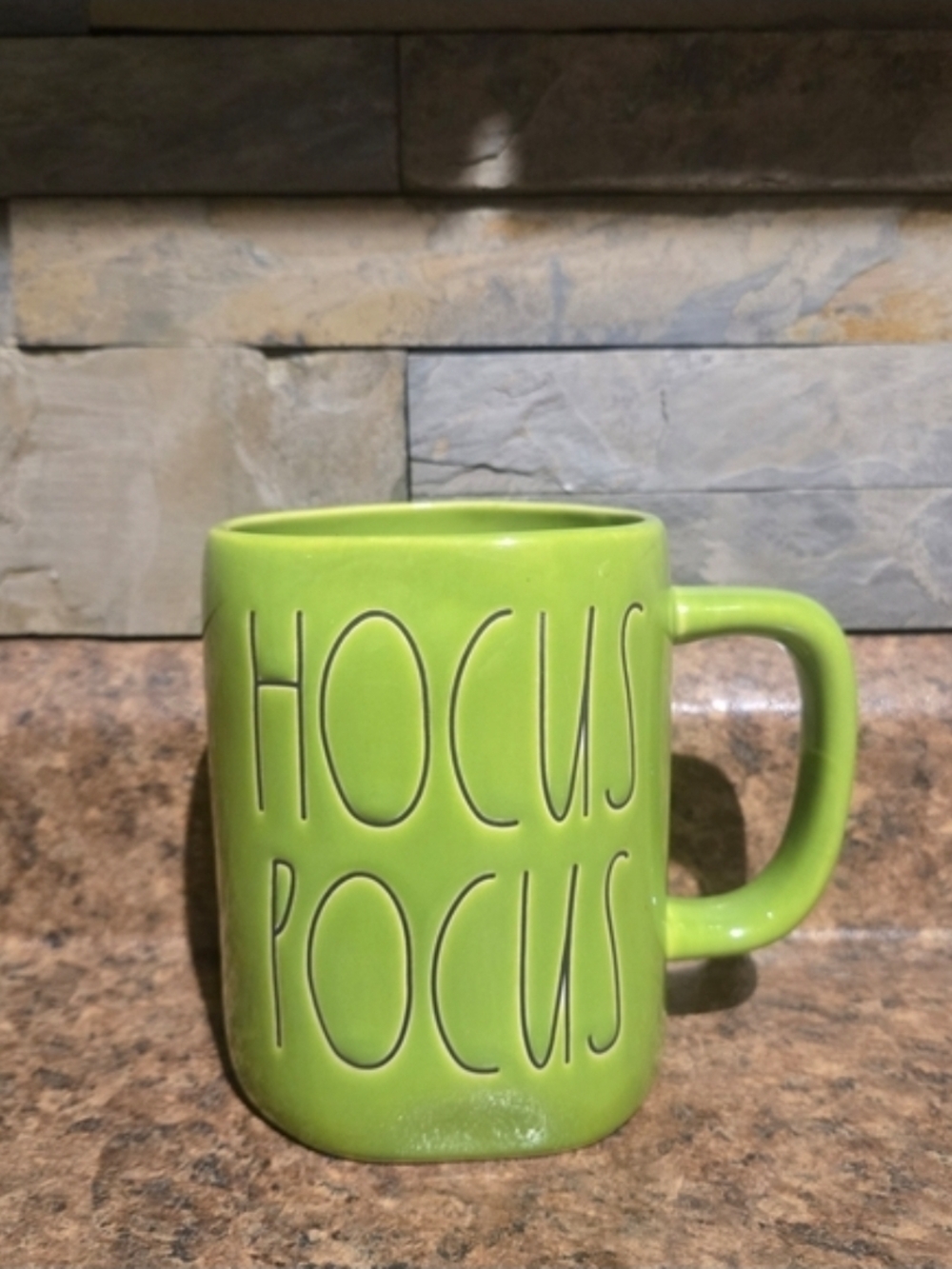Rae Dunn Lime Green HOCUS POCUS Ceramic Mug